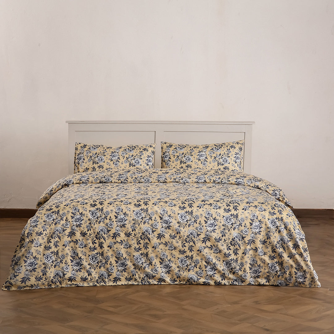 Royal Petals - 3 Pcs Bedsheet King