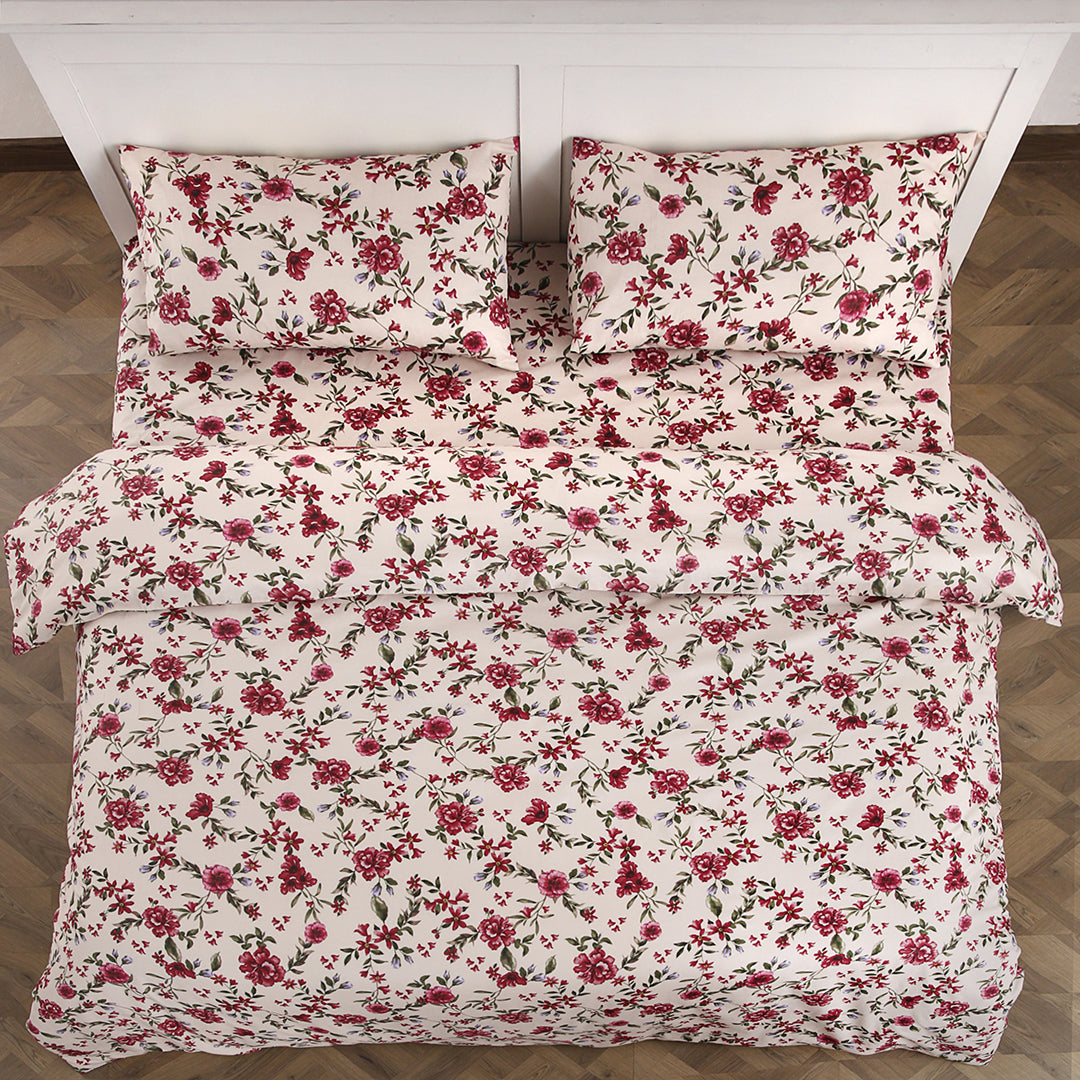Ruby Patals- 3 Pcs Bedsheet King