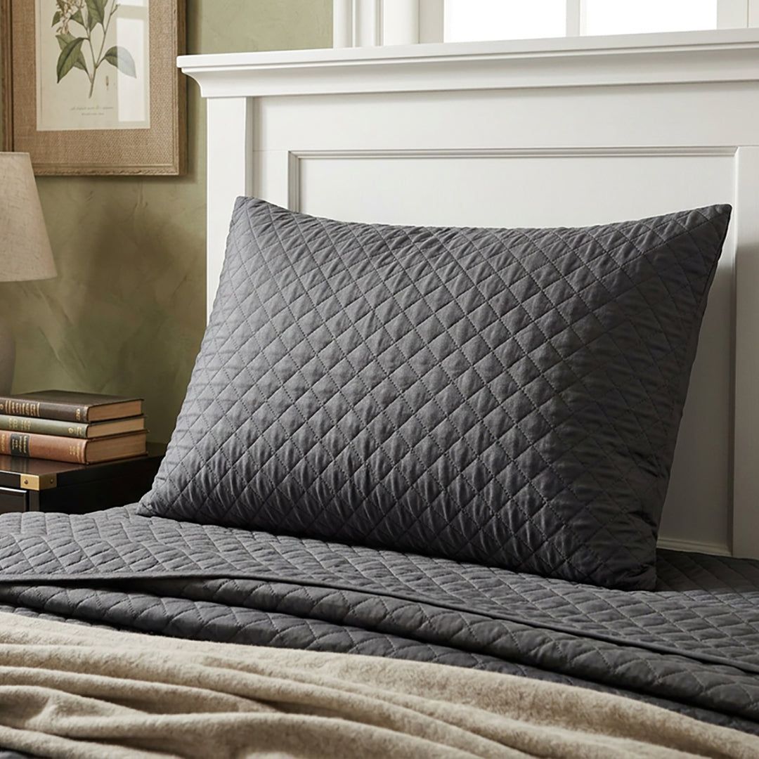 Charcoal - Ultra Sonic Bedspread Single