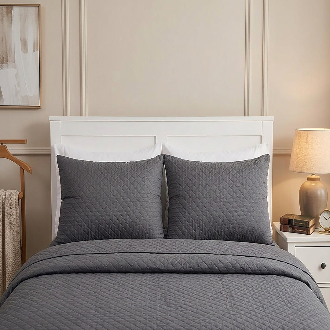 Charcoal - Ultra Sonic Bedspread King