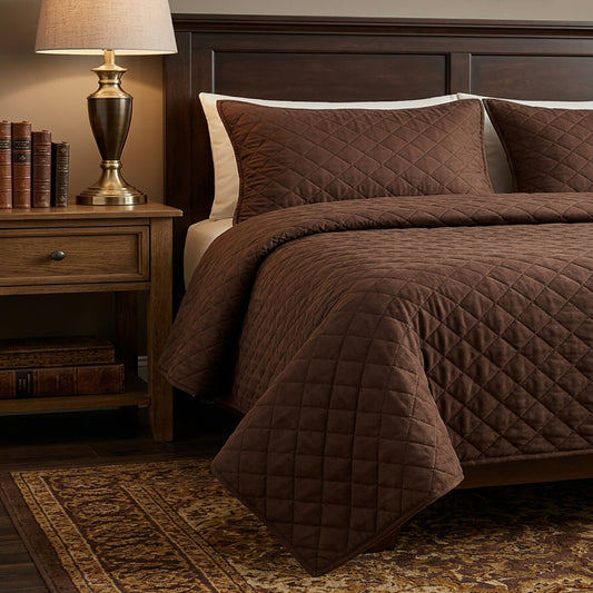 Dark Brown - Ultra Sonic Bedspread King