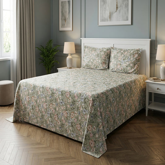 Blush Mist - 3 Pcs Bedsheet King