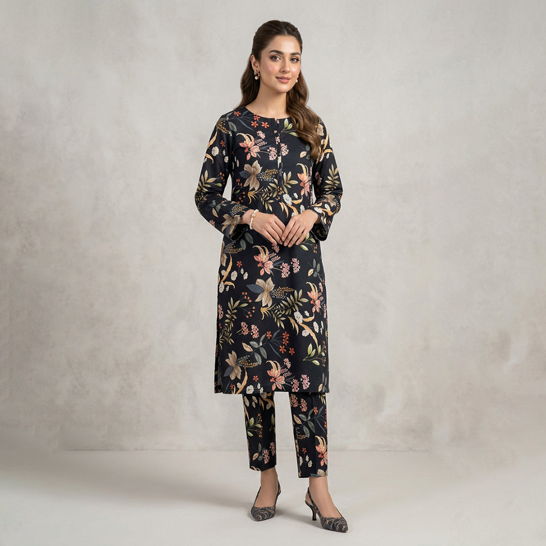 2 Pc Cotton Printed Suit - Unstitched
