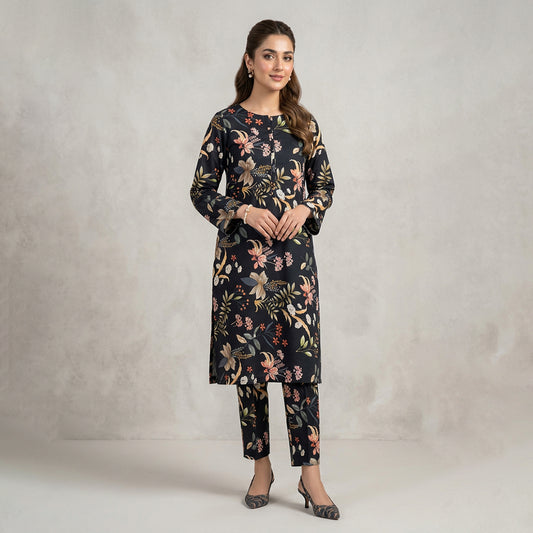 2 Pc Cotton Printed Suit - Unstitched