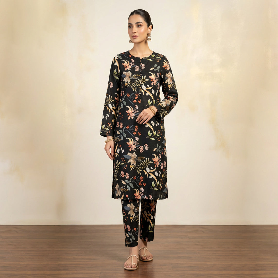 2 Pc Cotton Printed Suit - Unstitched