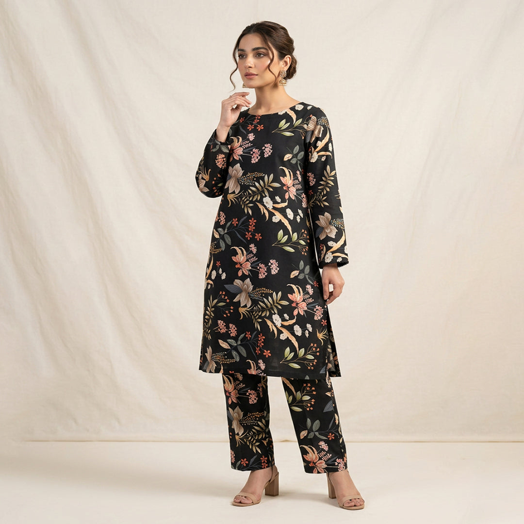 2 Pc Cotton Printed Suit - Unstitched
